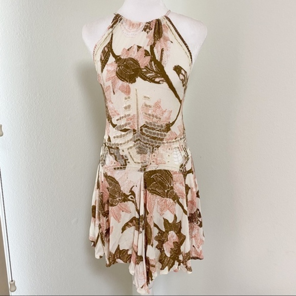 Free people printed slip crisscross straps dress - Picture 9 of 10